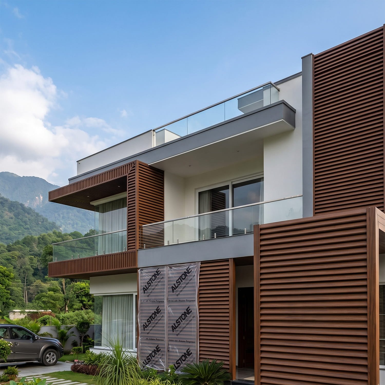 Alstone WPC Louvers in Villa